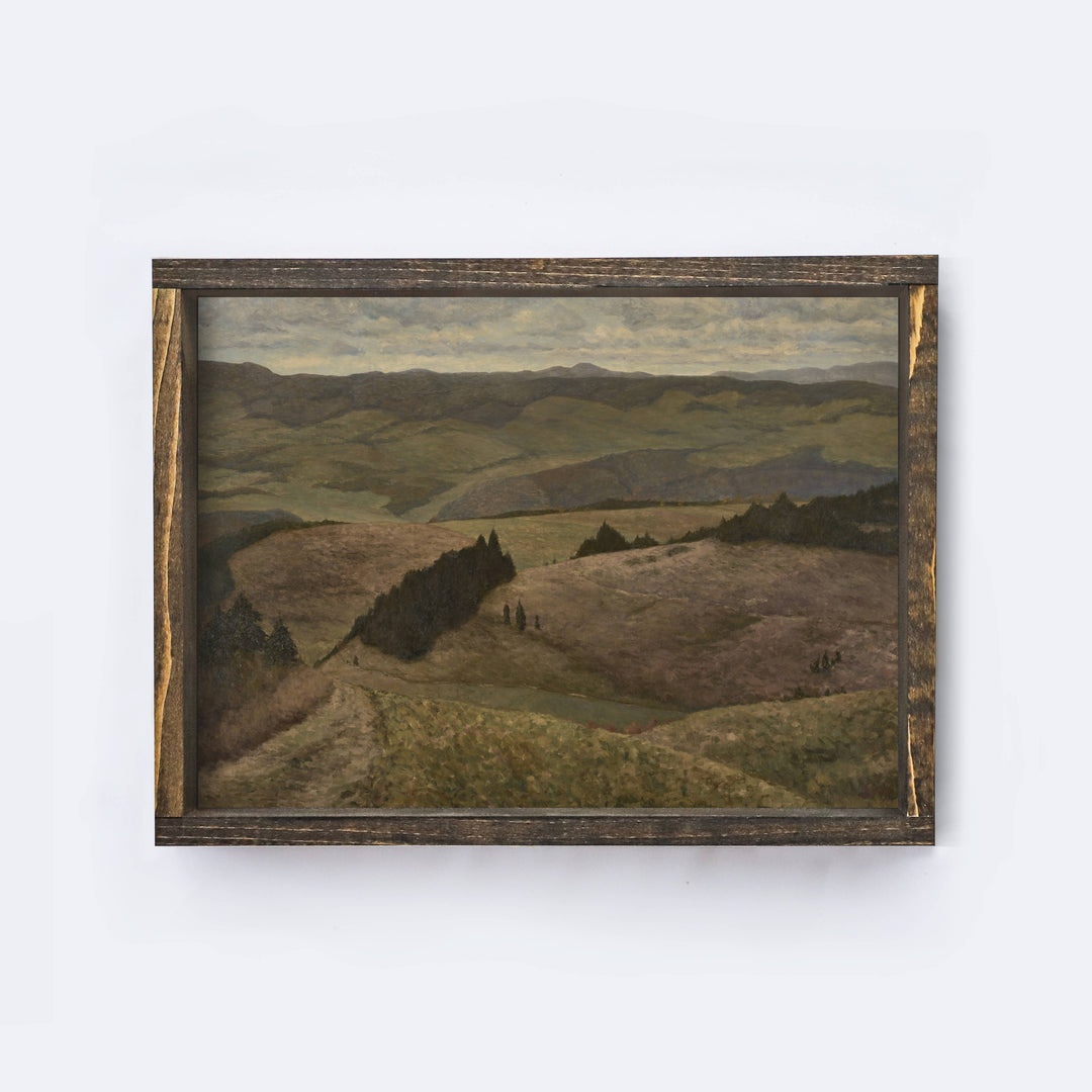 Vintage Landscape Painting 25x19
