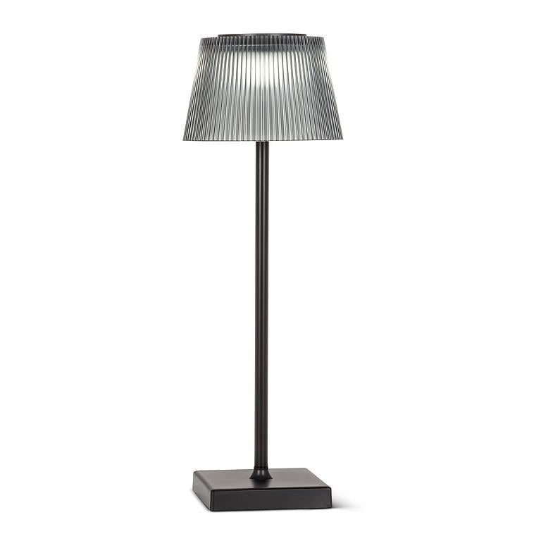 Rechargeable Cordless Lamp - Fluted Smoke