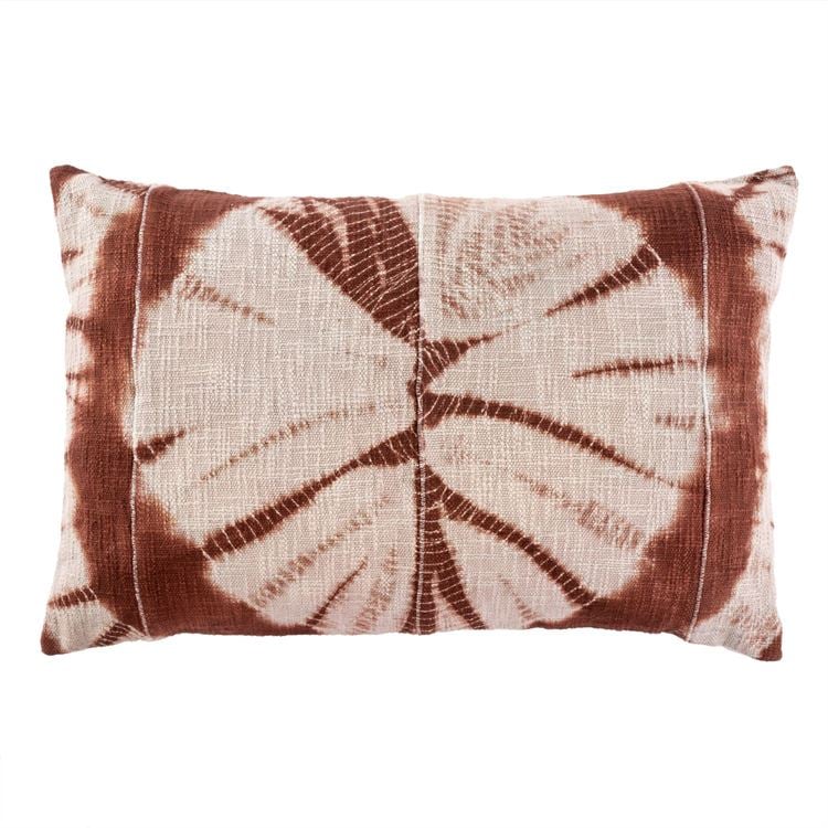 Tie-Dye Pillow - Burgundy