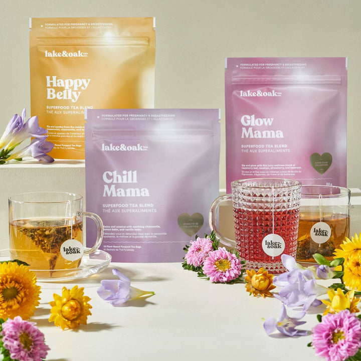 Chill Mama - Mama To Be Tea Collection: Plant-Based Pyramid Tea Bags - Retail Pouch