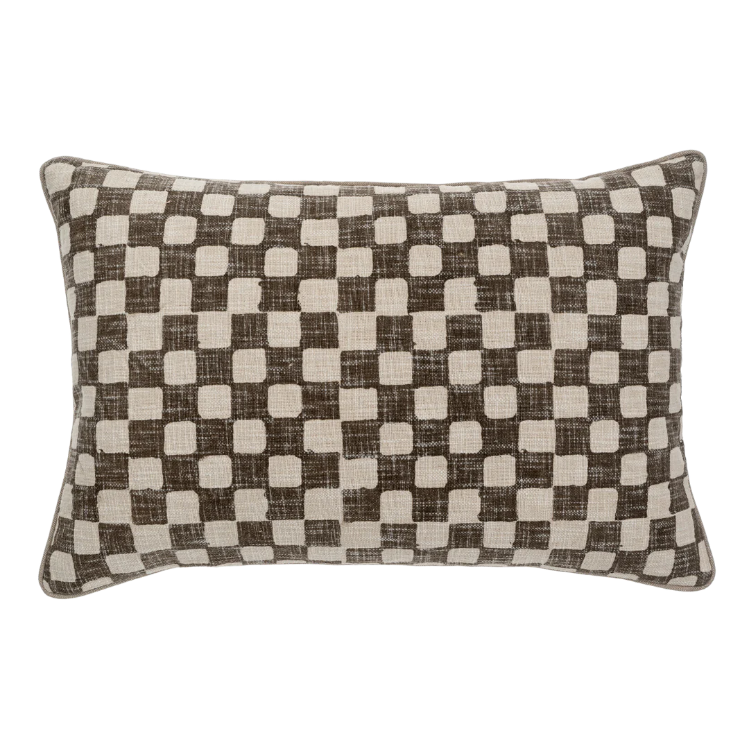 Checkered Pillow 16x24