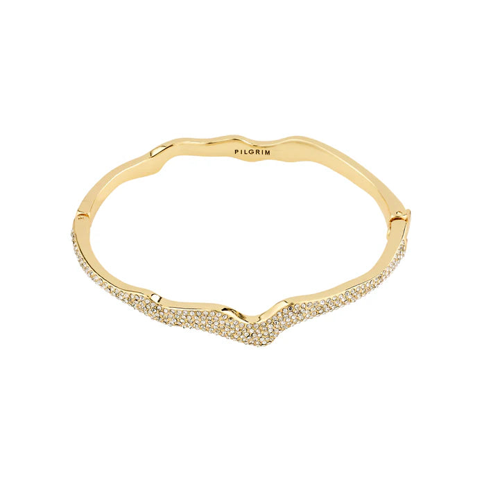 Connect Recycled Crystal Bracelet - Gold