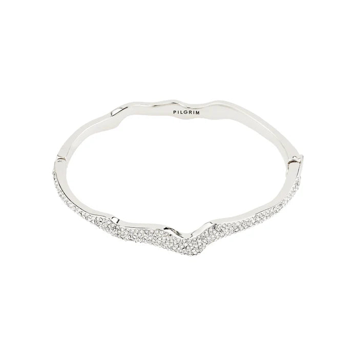 Connect Recycled Crystal Bracelet - Silver