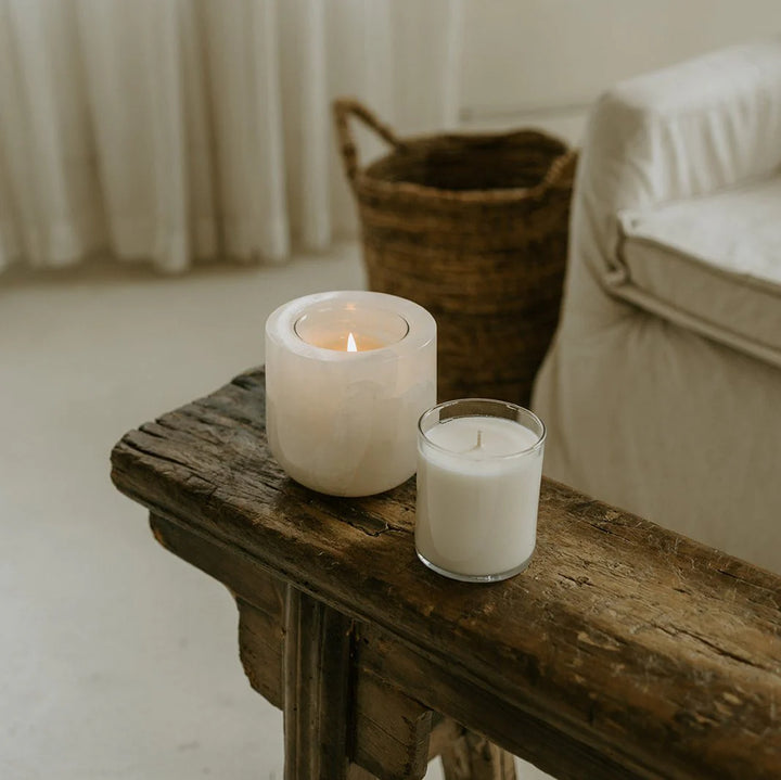 Last Candle Co. White Onyx Vessel