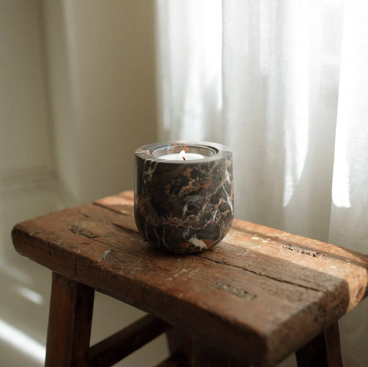 Last Candle Co. Portoro Marble Vessel