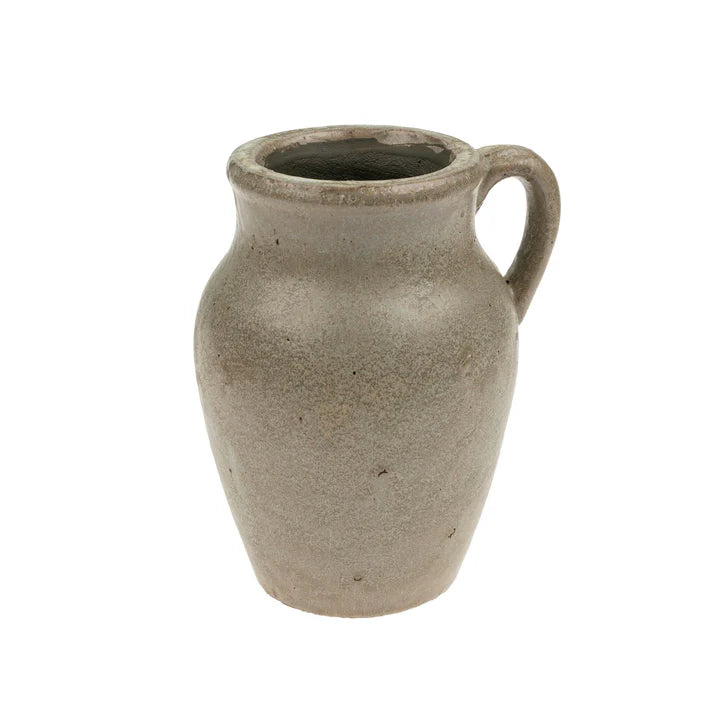 Rhodes Pitcher Vase - Reactive Brown