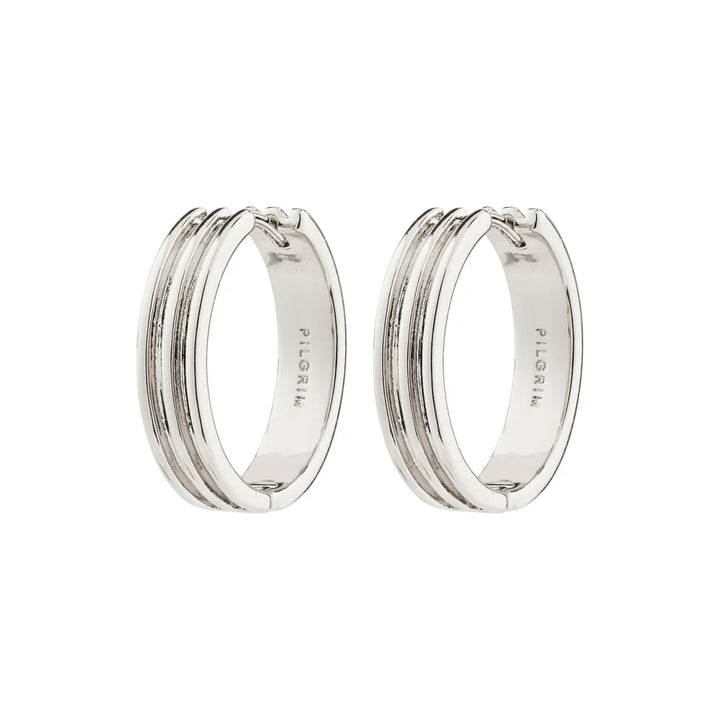 Bennett Recycled Hoop Earrings - Silver