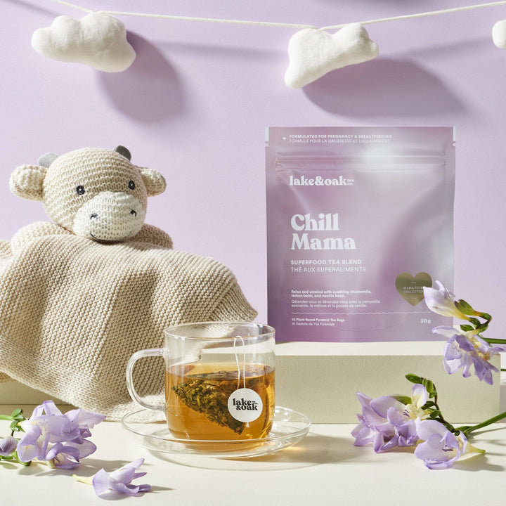 Chill Mama - Mama To Be Tea Collection: Plant-Based Pyramid Tea Bags - Retail Pouch