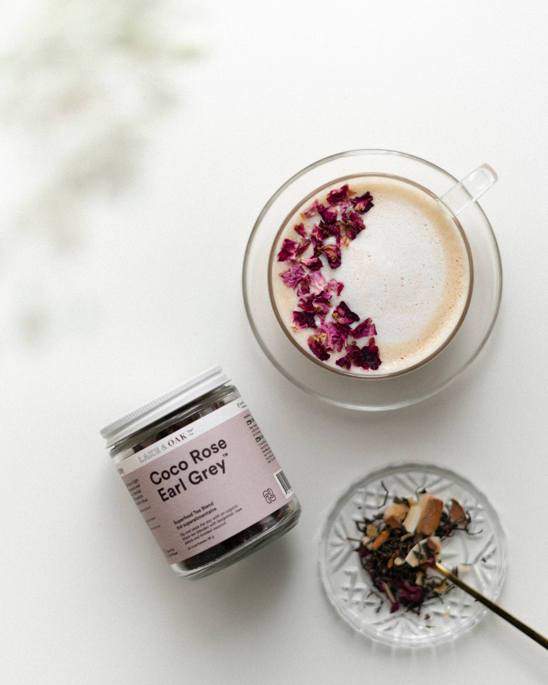 Coco Rose Earl Grey - Superfood Tea Blend Jar