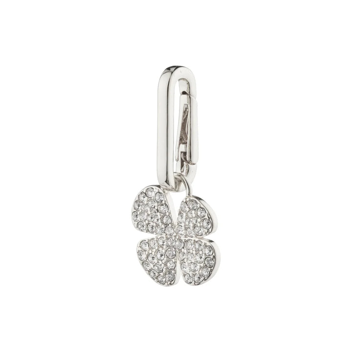 Charm Recycled Clover Pendant - Silver