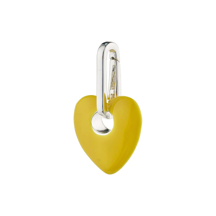 Charm Heart Pendant - Silver