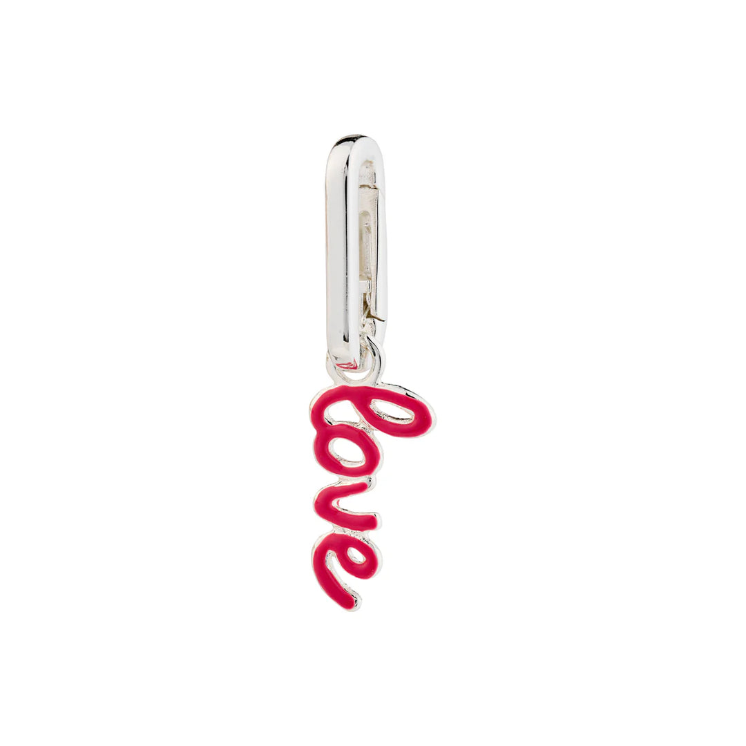 Charm Love Pendant - Silver