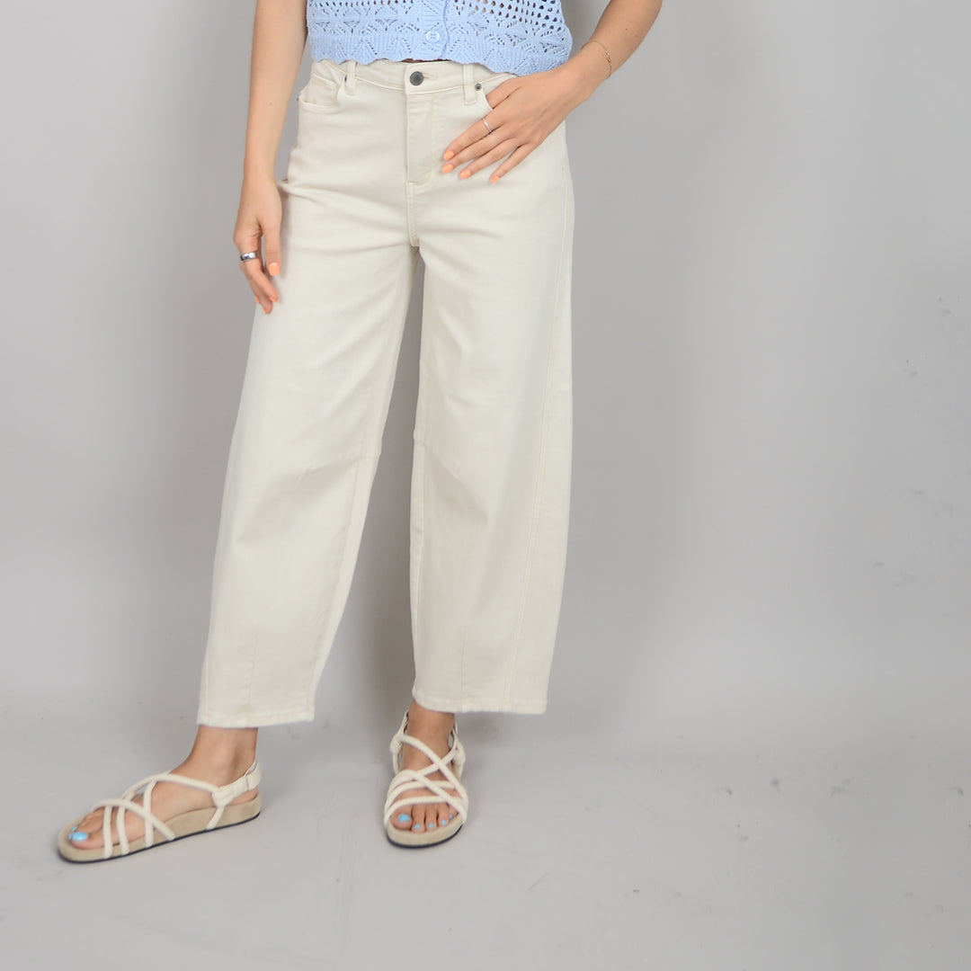 Relaxed Barrel Jeans - Natural