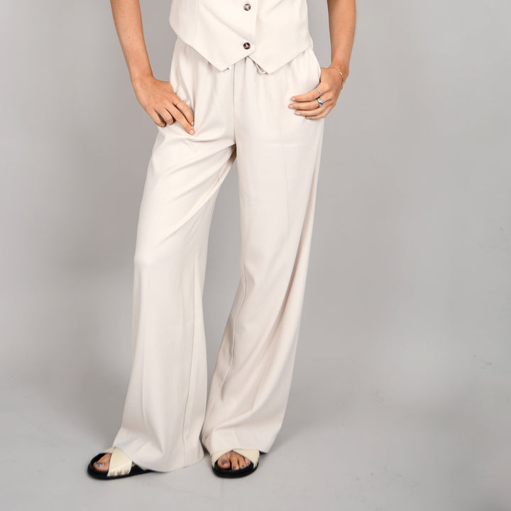 Harrison Draw String Pant - Sandstone Cream