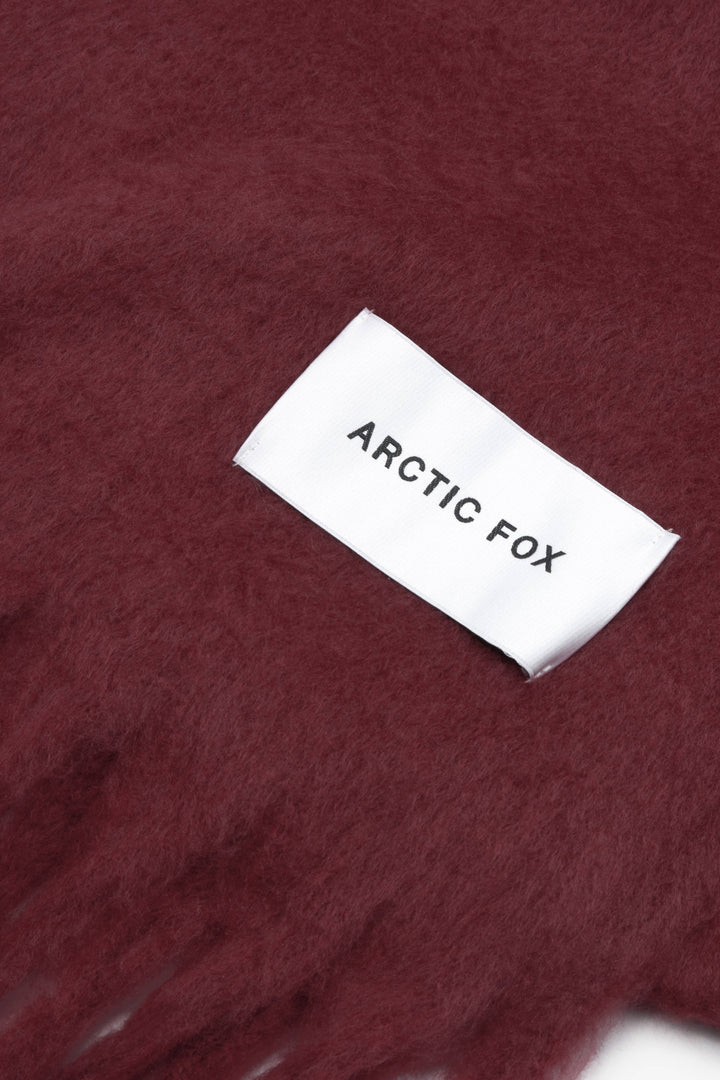 The Reykjavik Scarf - 100% Recycled - Cranberry - AW24