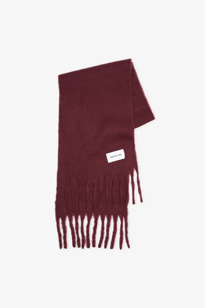 The Reykjavik Scarf - 100% Recycled - Cranberry - AW24