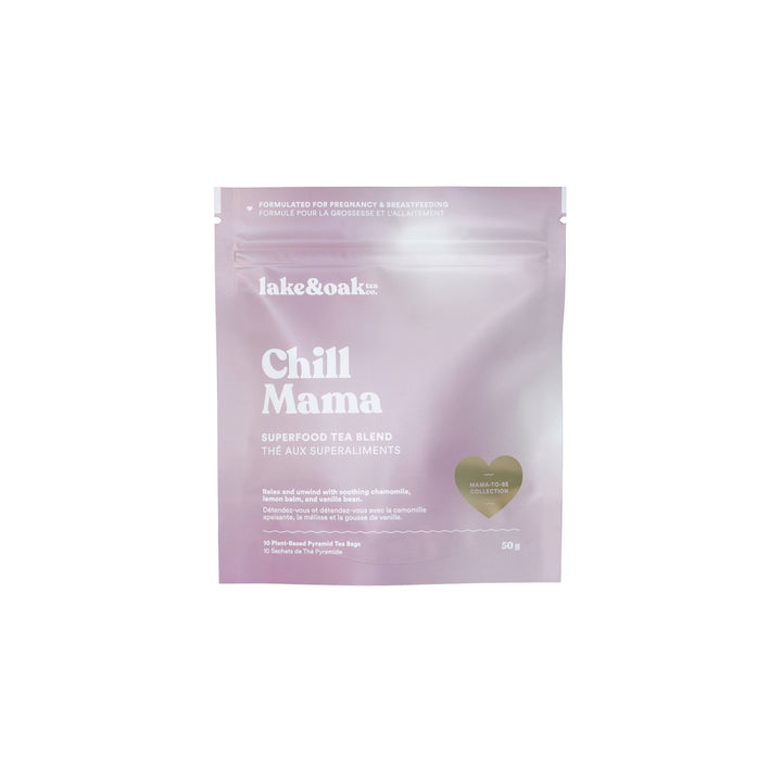 Chill Mama - Mama To Be Tea Collection: Plant-Based Pyramid Tea Bags - Retail Pouch