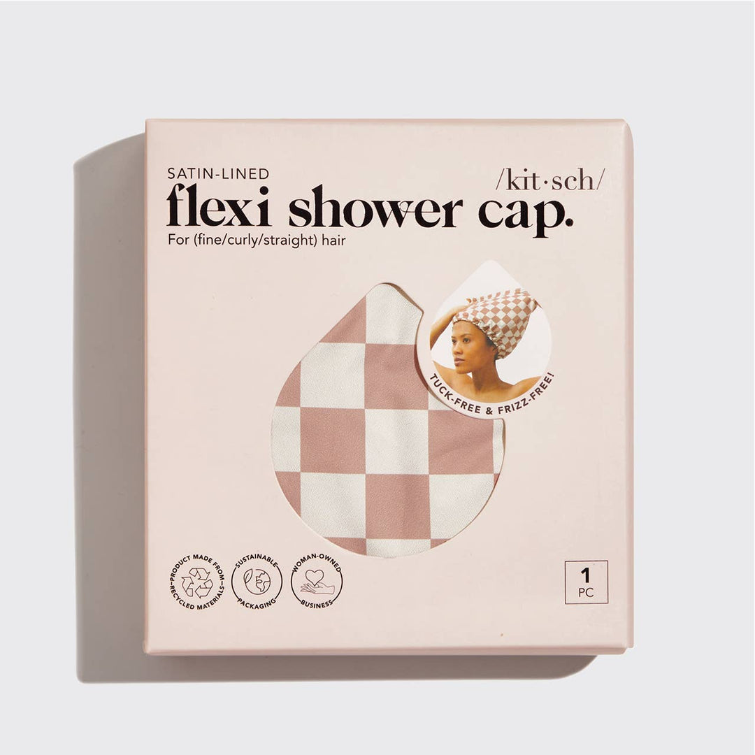 Satin Lined Flexi Shower Cap