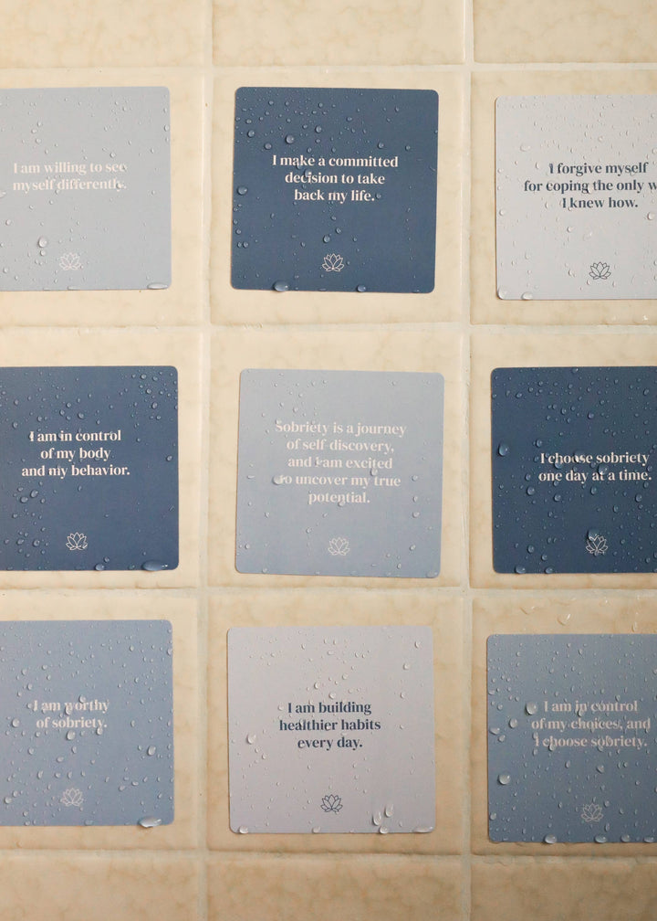 Shower Affirmation™ Cards - Sobriety