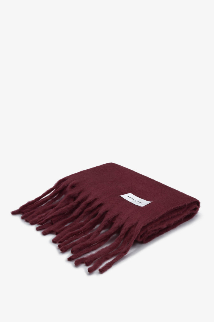 The Reykjavik Scarf - 100% Recycled - Cranberry - AW24