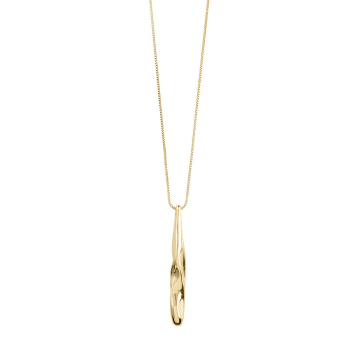 Alberte teardrop pendant necklace - Gold