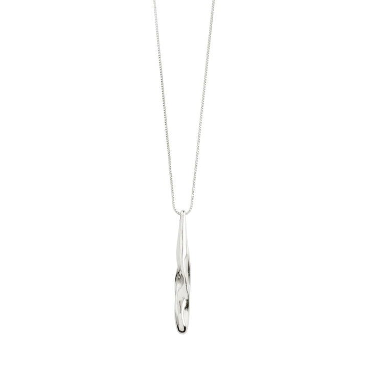 Alberte teardrop pendant necklace - Silver