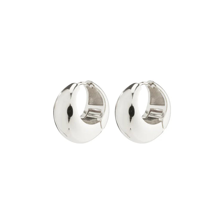 Ioanna Chunky Hoop Earrings - Silver