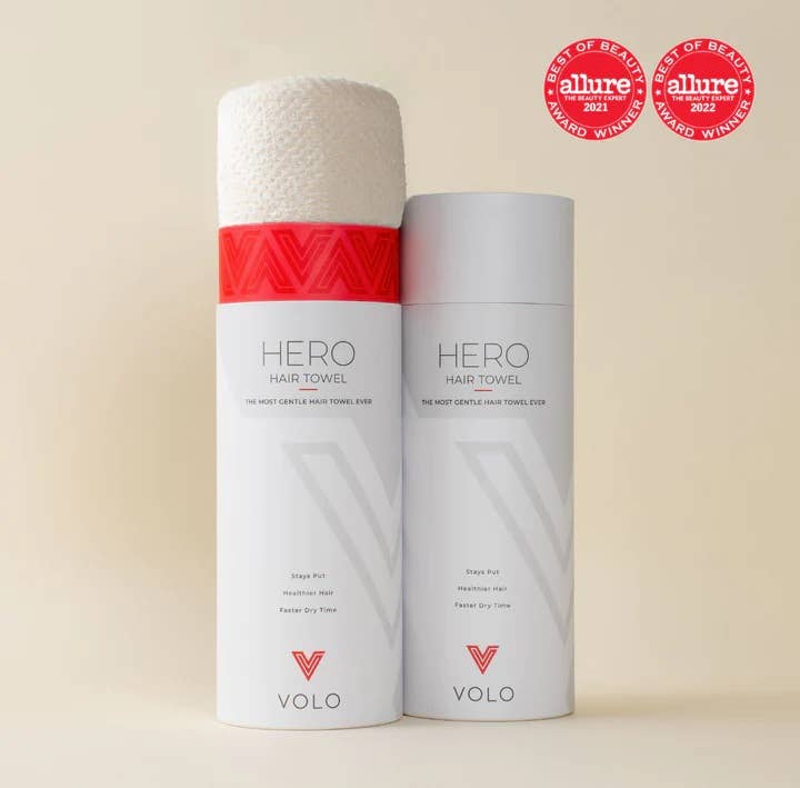 VOLO Hero Hair Towel: Cloud Pink