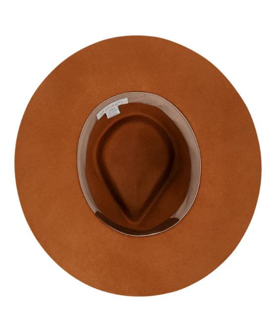 Alice Wide Brim Fedora Medium - Tan