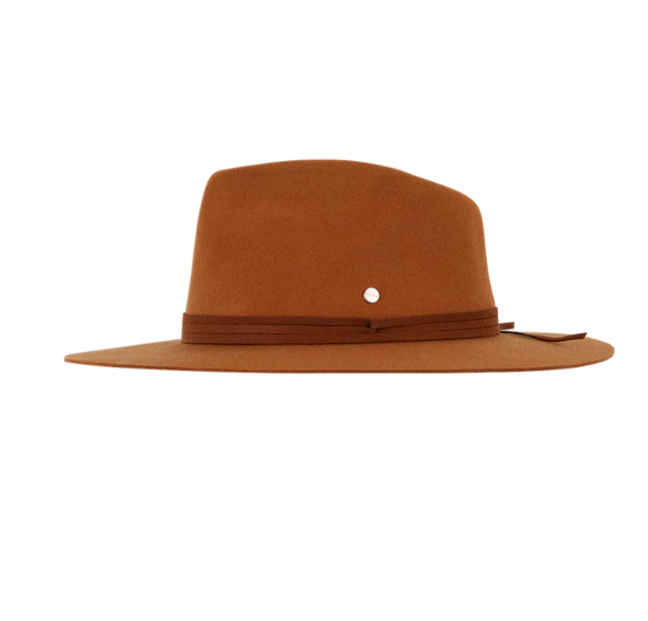 Alice Wide Brim Fedora Medium - Tan