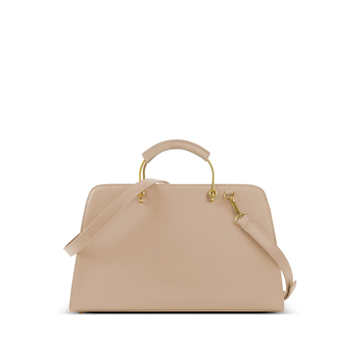 Becca Recycled Vegan Leather Tote - Sand