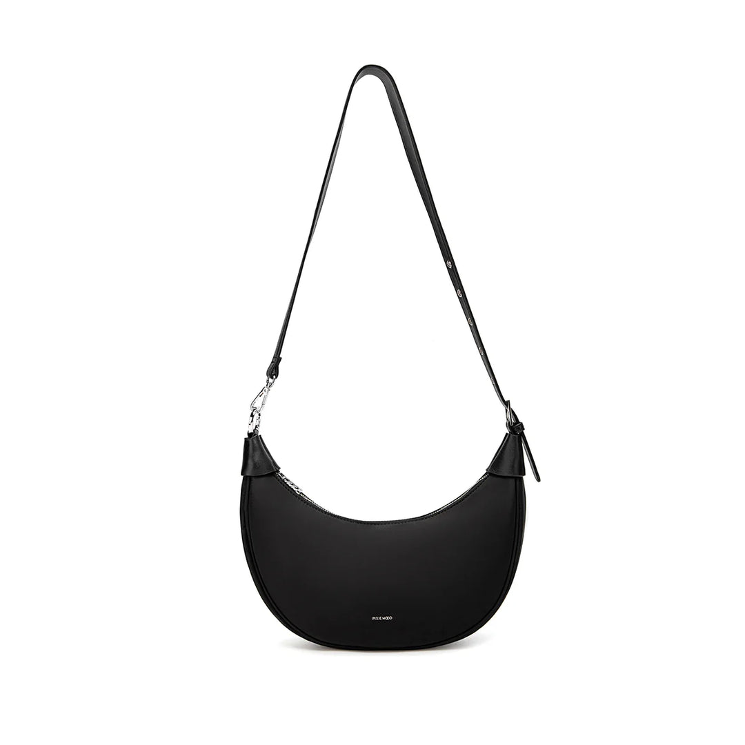 Crescent Crossbody - Black Nylon