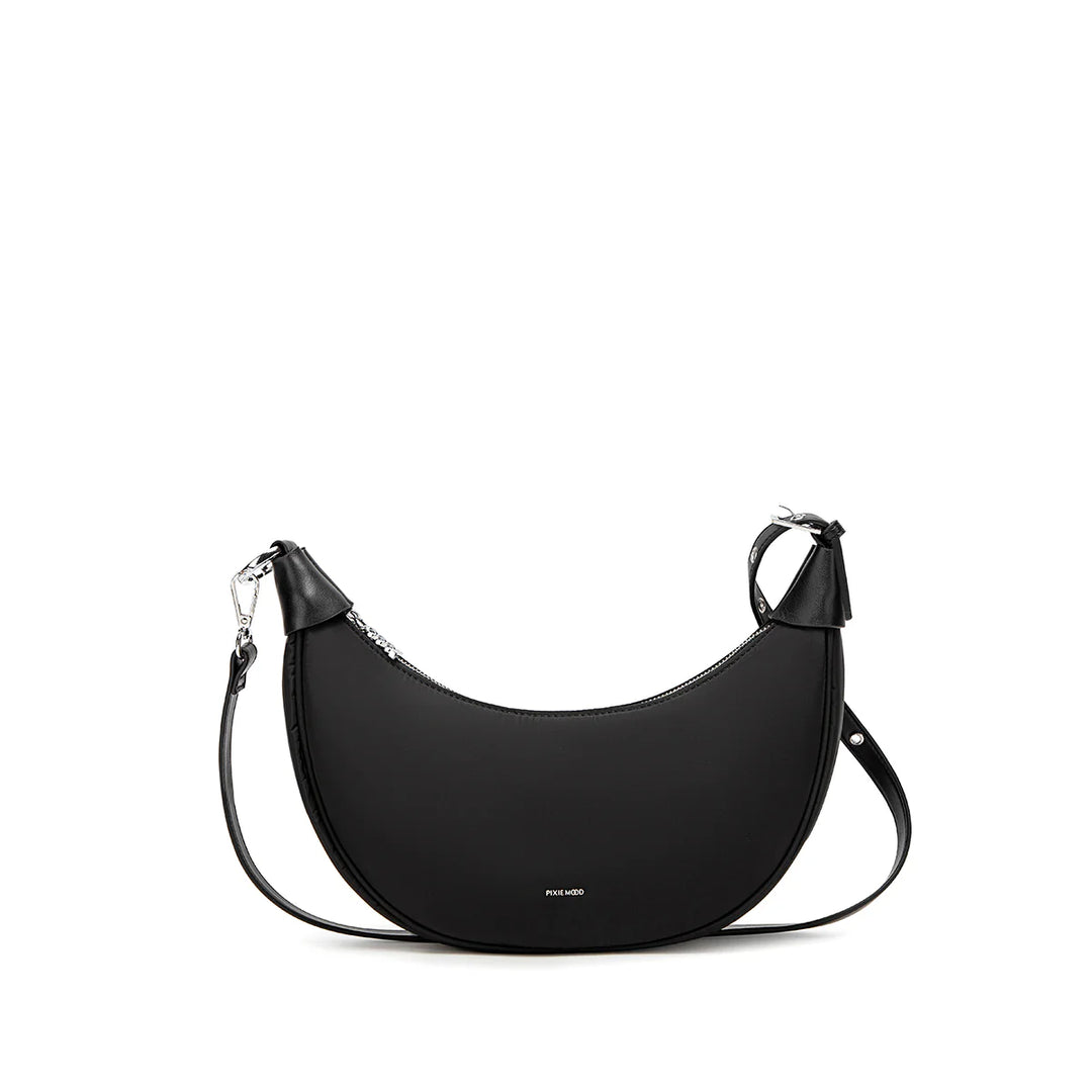 Crescent Crossbody - Black Nylon