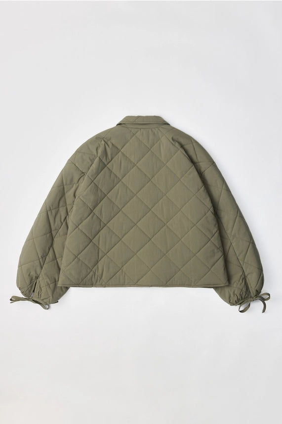 The Cameron Quilted Jacket - Olive