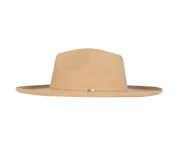 Canyon Wide Brim Fedora Medium - Honey