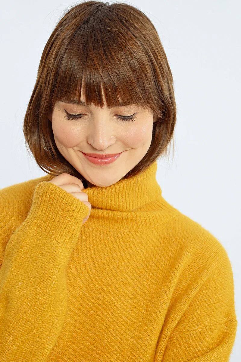 Coffee House Jazz Turtleneck - Saffron Yellow