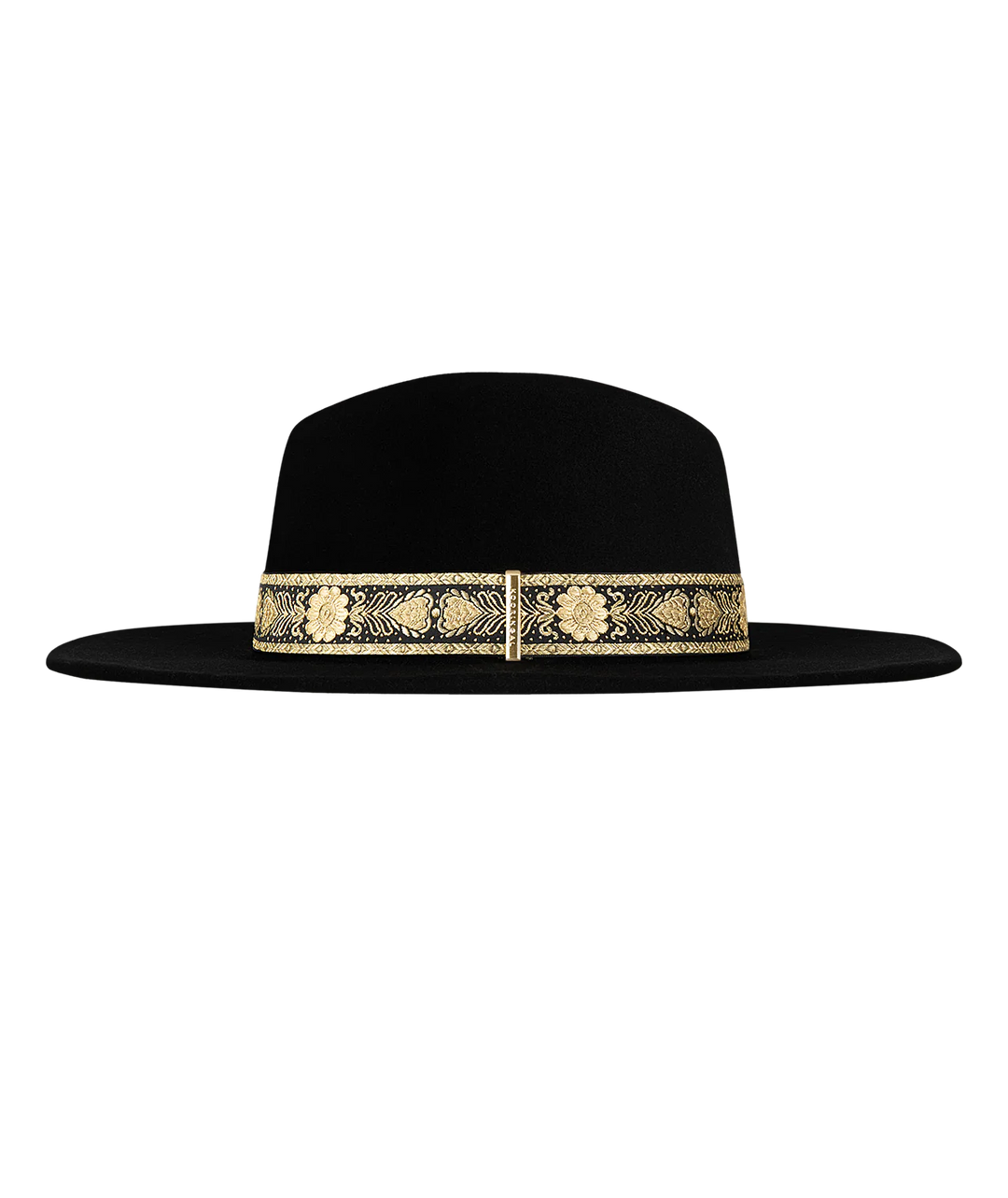 Elwood  Mid Brim Fedora Black - Medium