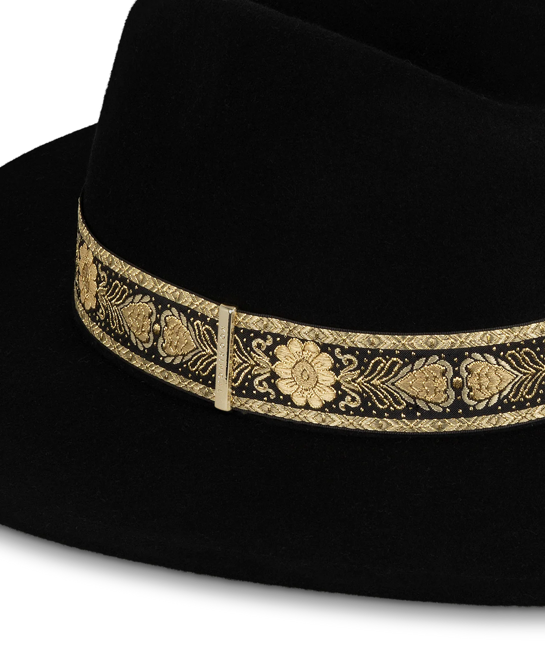 Elwood  Mid Brim Fedora Black - Medium