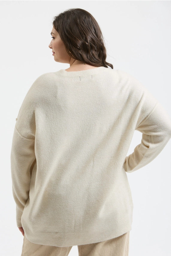 Fireside Vibes Only Sweater - Cream