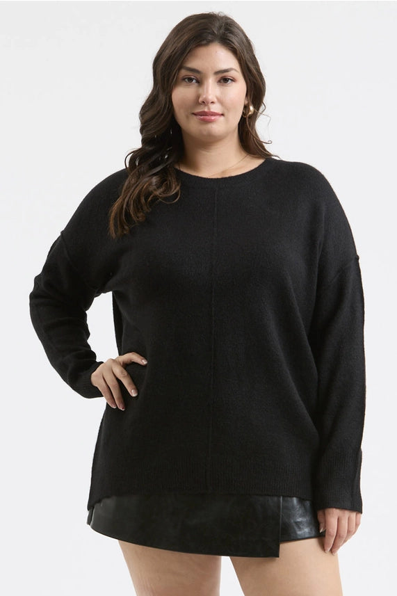 Fireside Vibes Only Sweater - Black