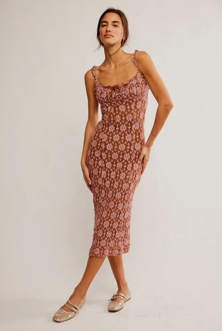 Lucinda Lace Midi - Ginger