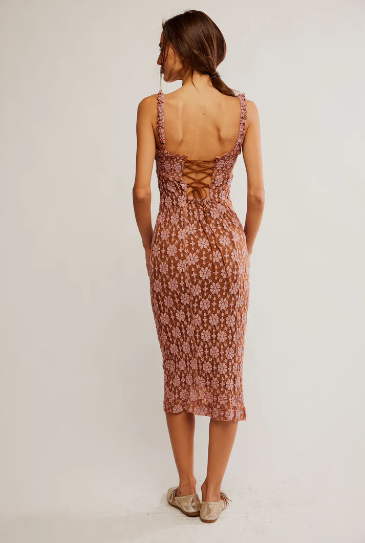 Lucinda Lace Midi - Ginger