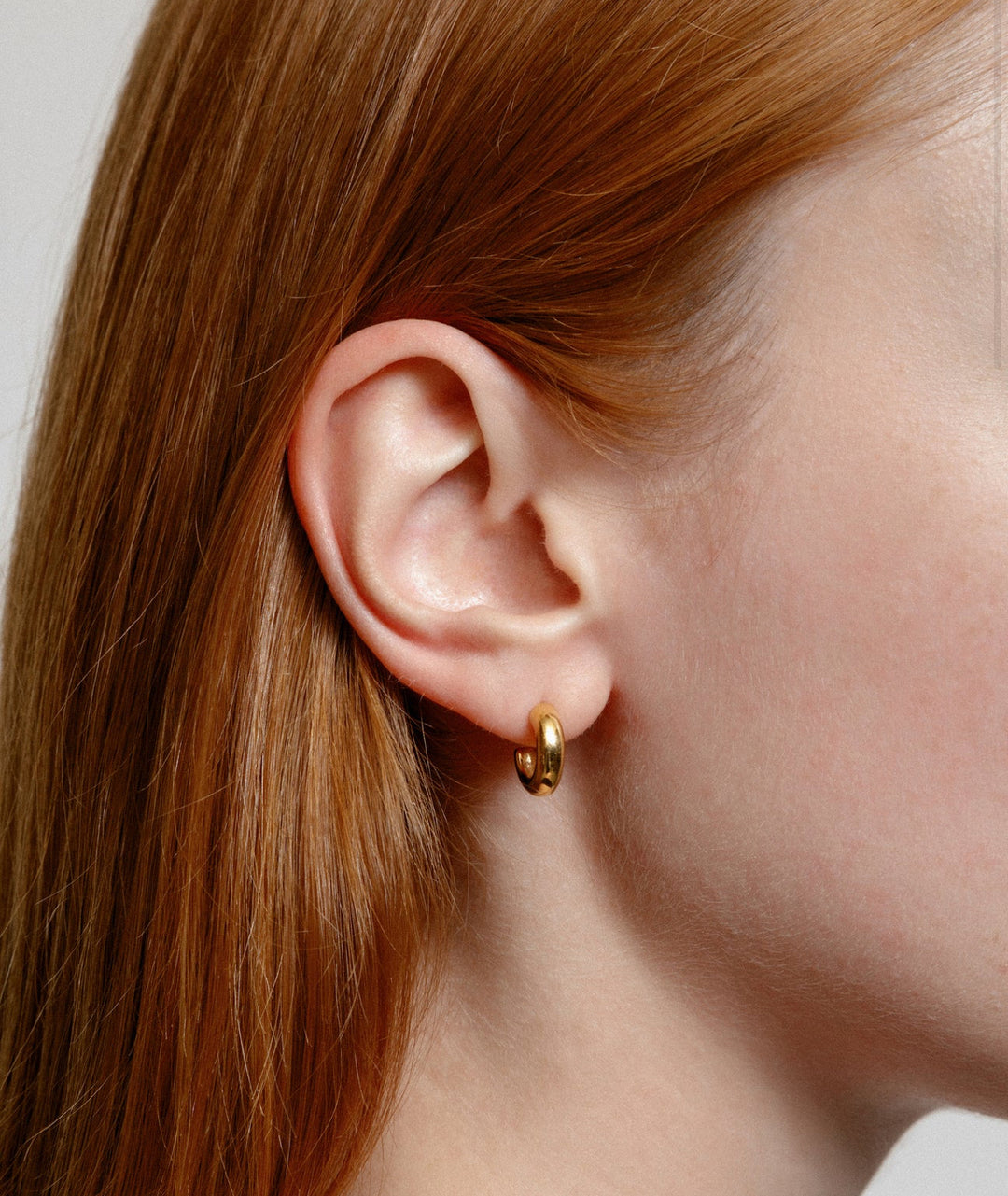 Small Abbie Hoops - Gold