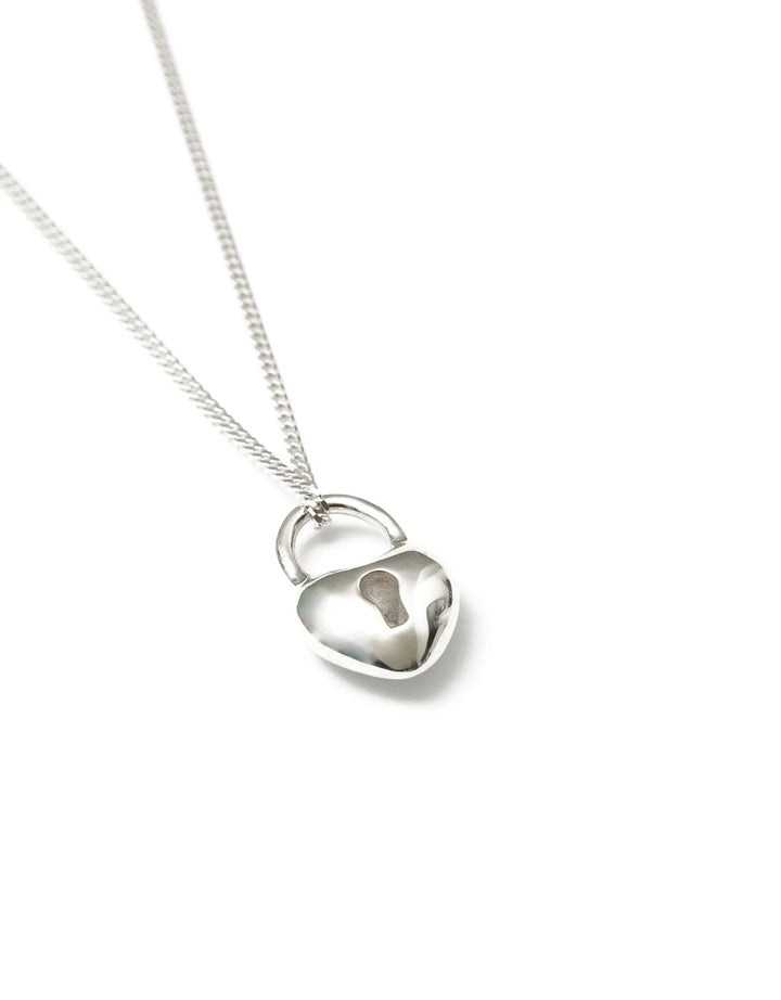 Heartlock Necklace - Silver