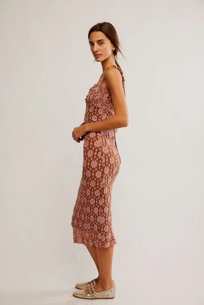 Lucinda Lace Midi - Ginger