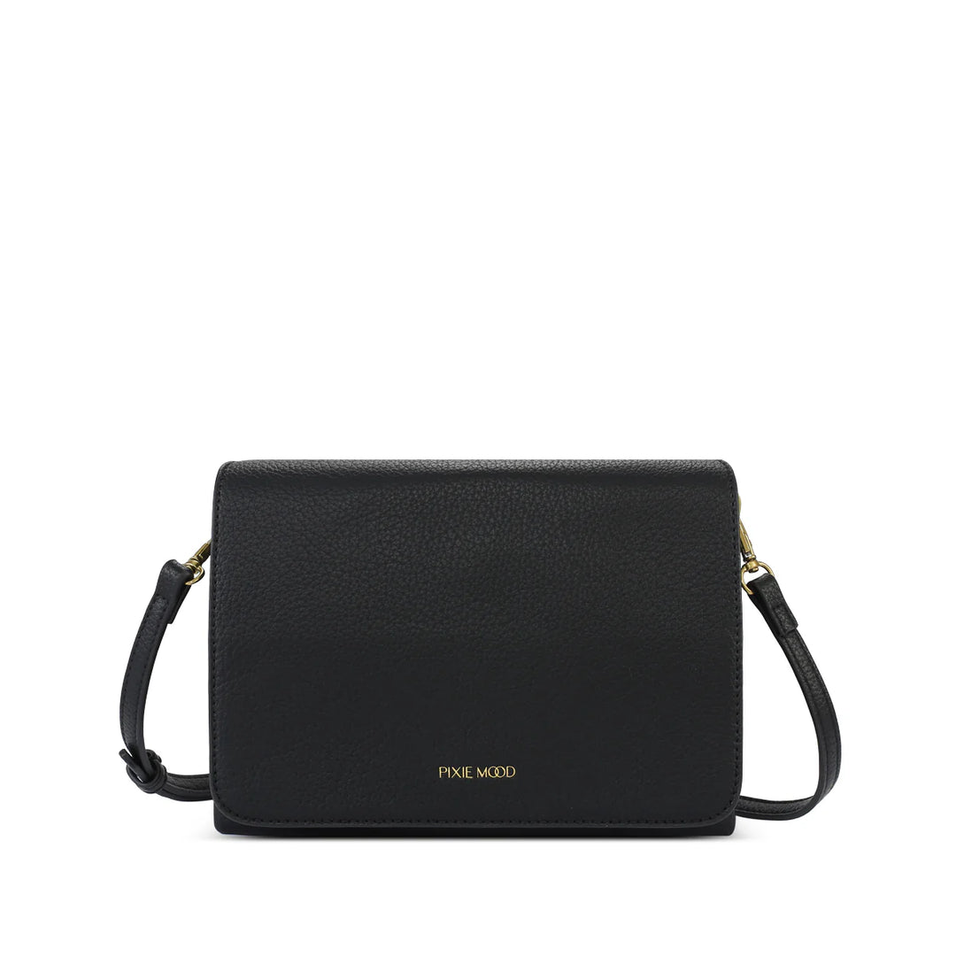 Gianna Crossbody - Black Pebble