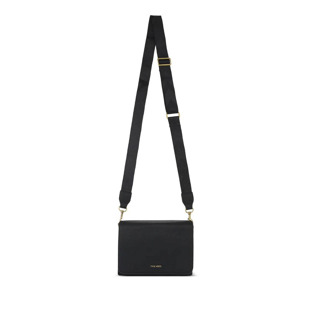 Gianna Crossbody - Black Pebble