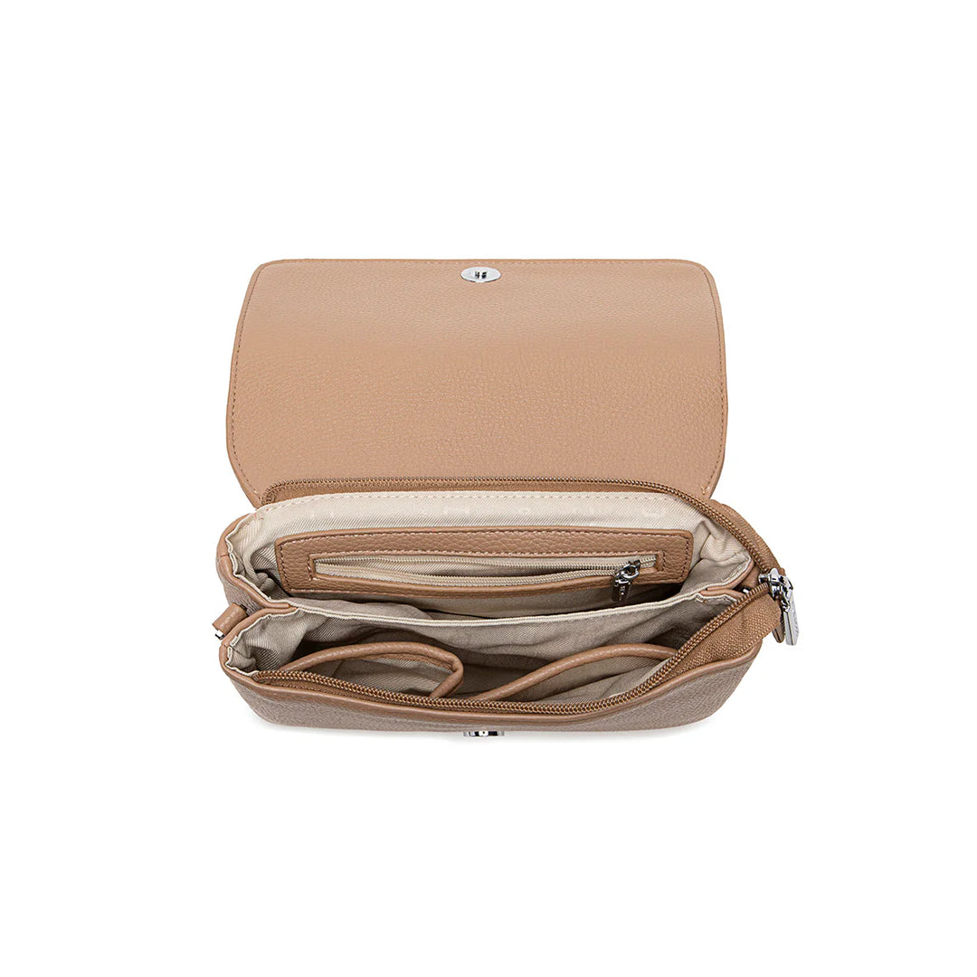 Gianna Crossbody - Latte Pebble