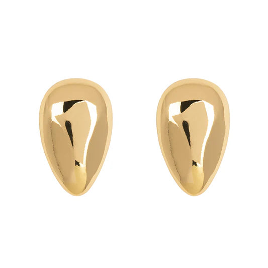 Oval Studs - Gold