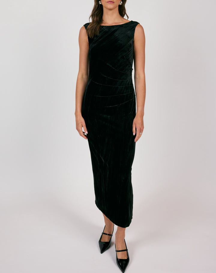 Shine On - Velvet Midi Dress